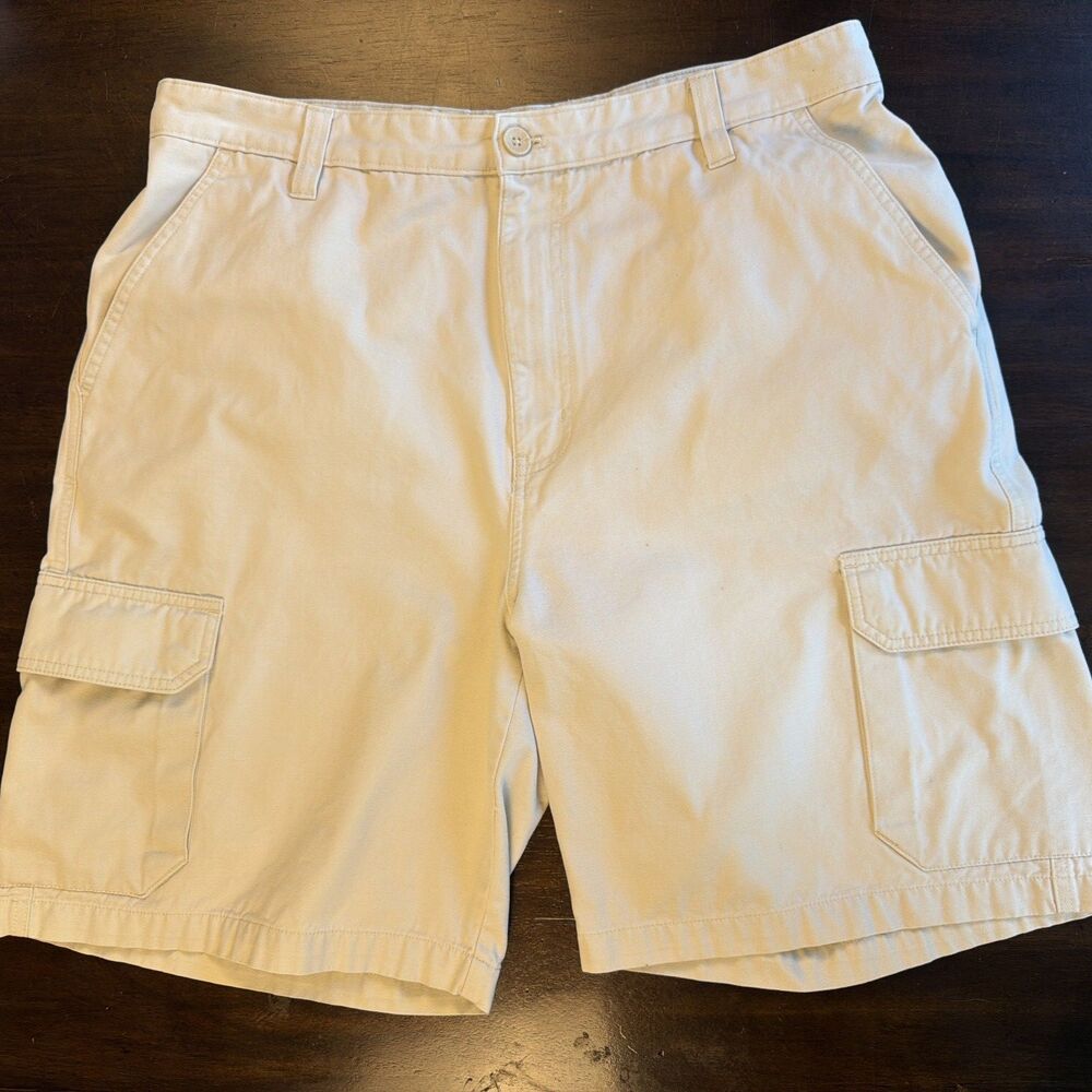 VTG Chaps Ralph Lauren Stone Cargo Shorts W36 Y2K Skater Street Gorpcore Dad